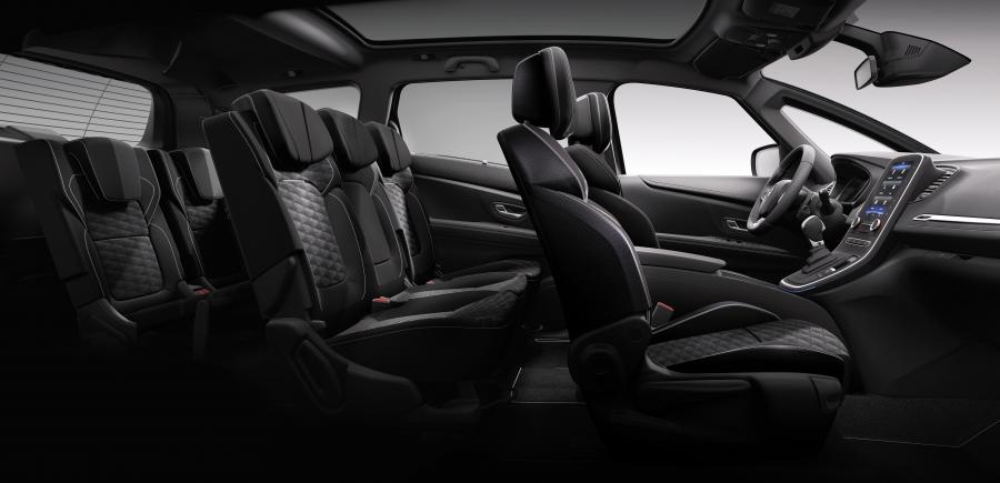 Интерьер Renault Grand Scenic Black Edition (R9) 2019 года  (фото 2 из 3)